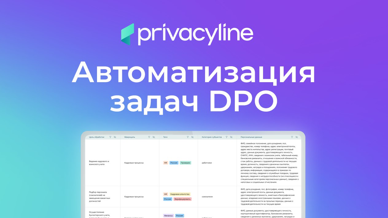 Автоматизация учета по 152-ФЗ