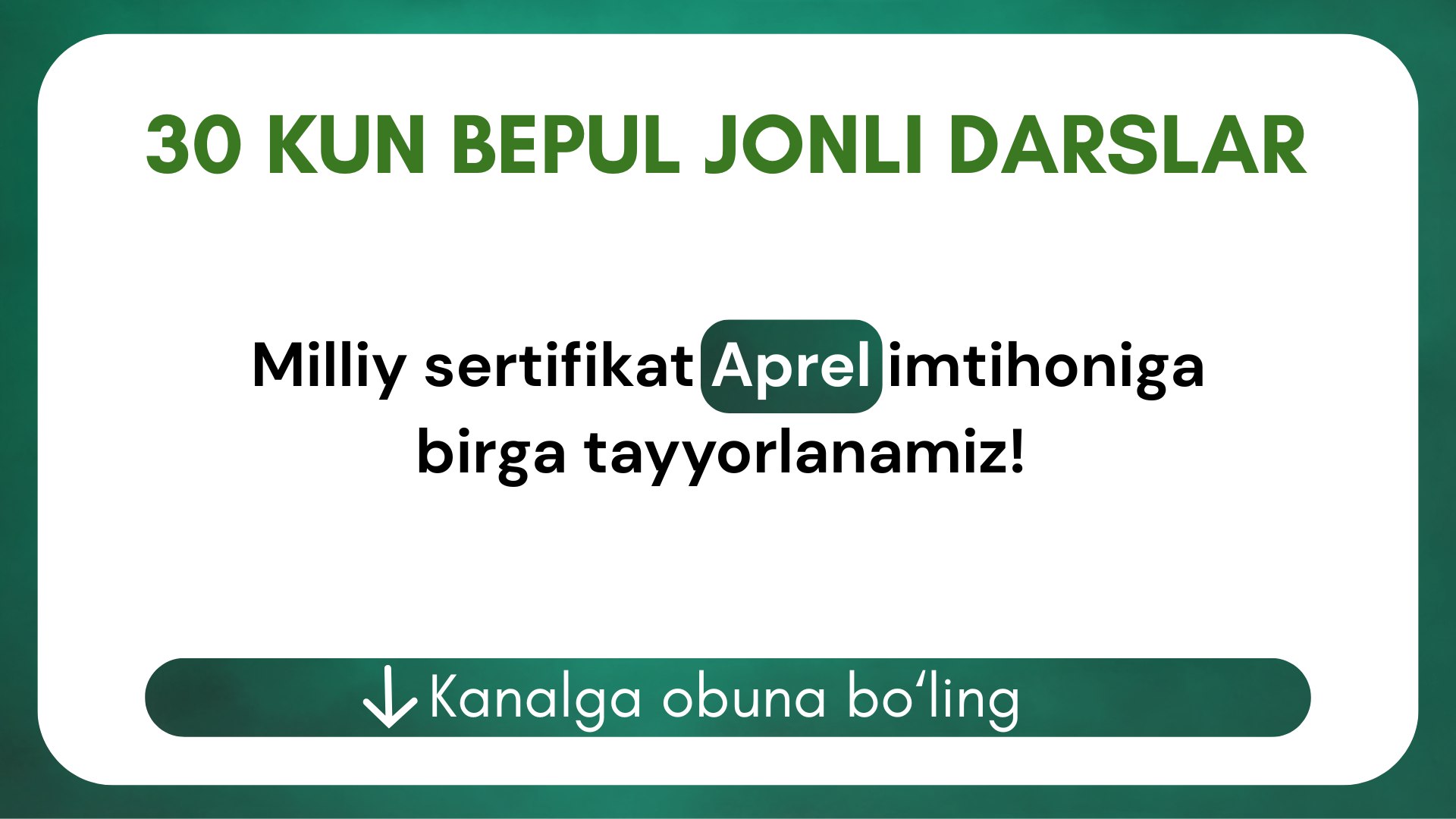 8-iyul Ona tili 0 dan 3 oyda A+ sari | Milliy sertifikat | Majburiy fanlar | Ozodbek Qoʻchqorov