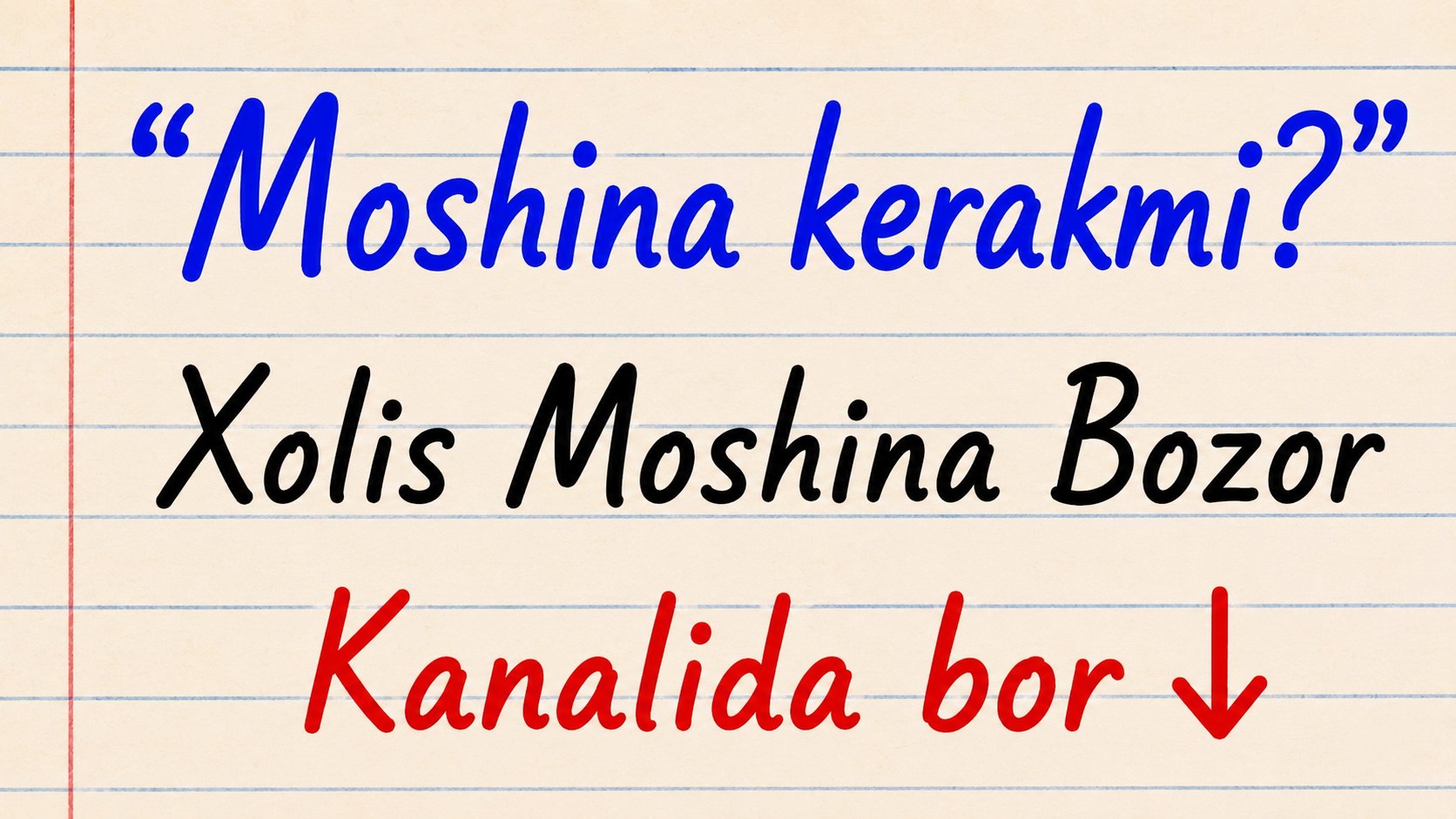 🚘Xolis Moshina Bozor