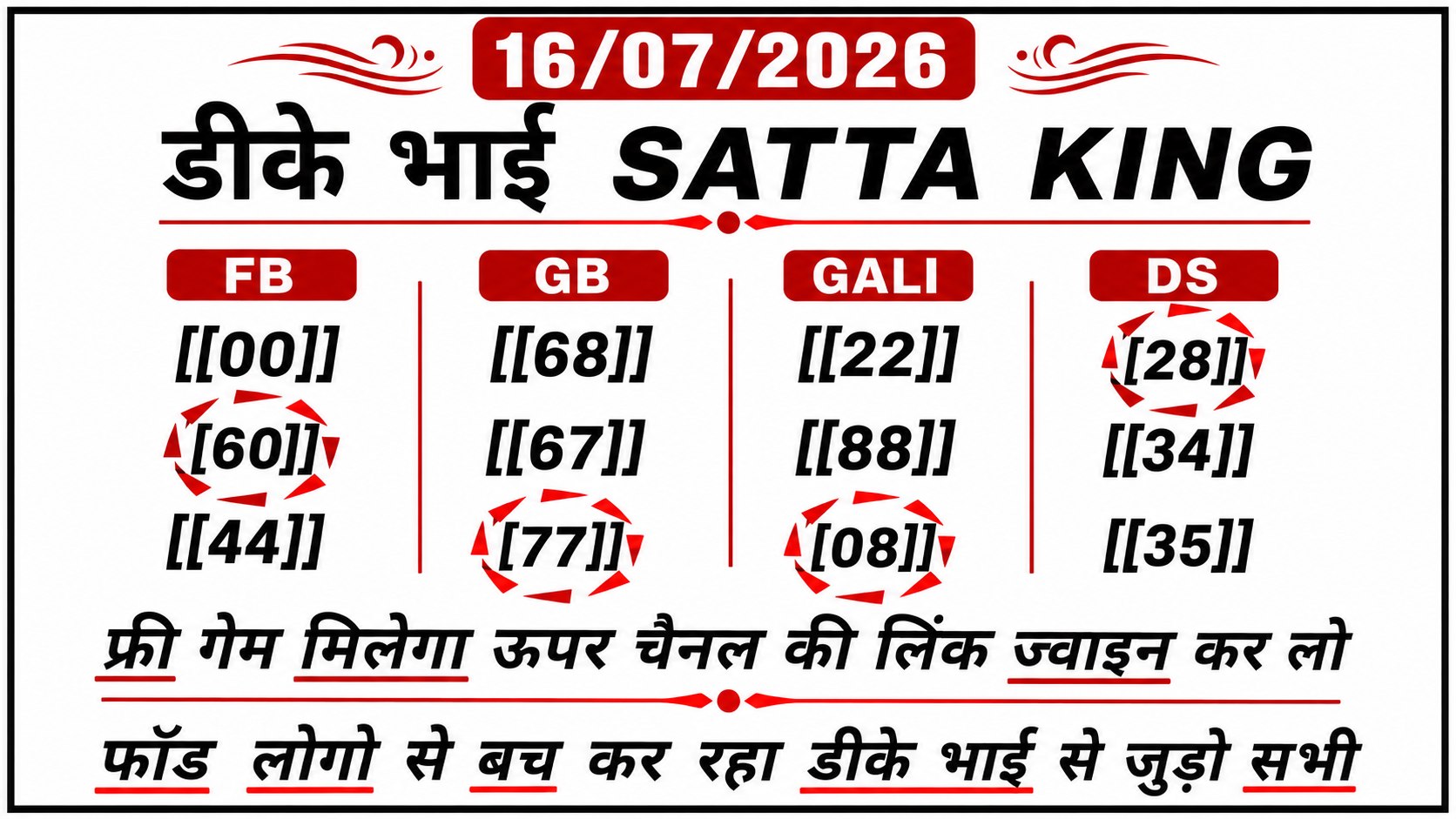 DK BHAI 1❤️ ( SATTA KING ) 👑💖