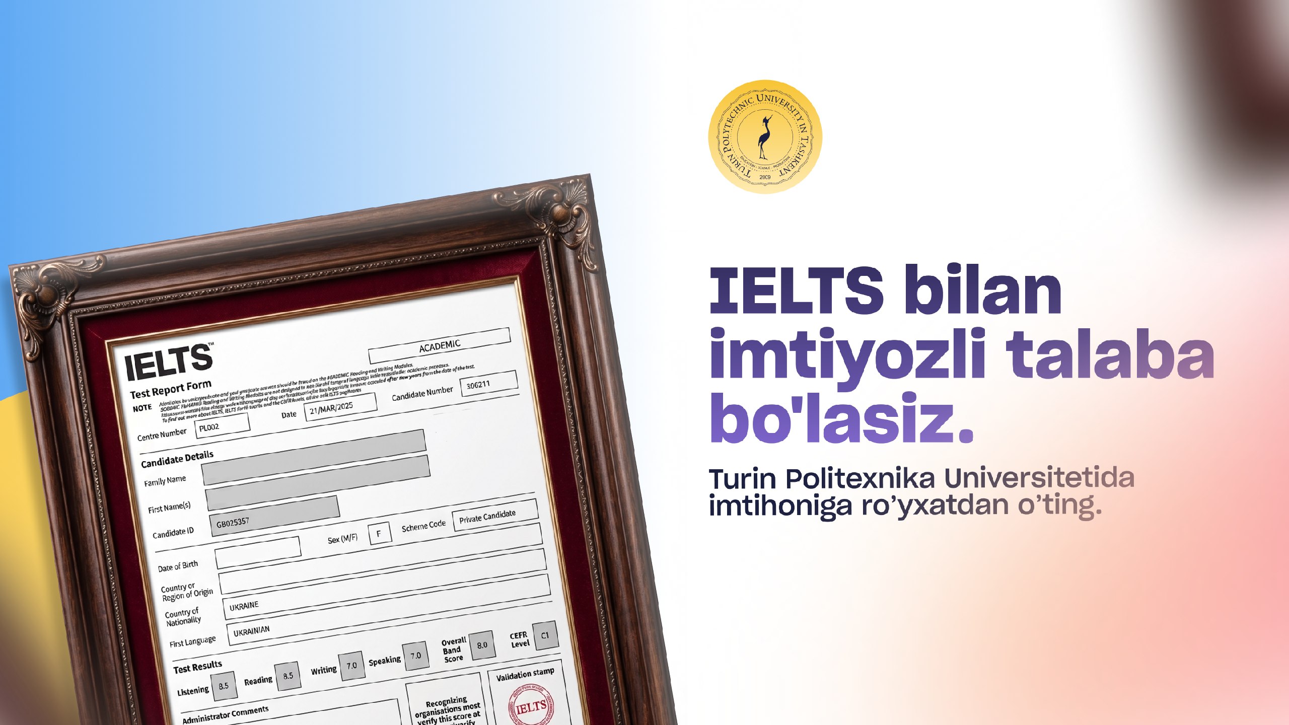 Turin Universiteti | Qabul 2026